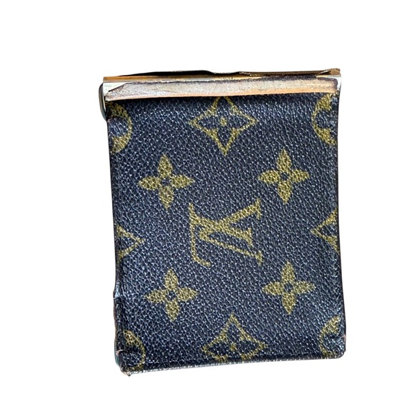 Vintage Louis Vuitton Monogram Canvas Money Clip Wallet Brown - Picture 4 of 9